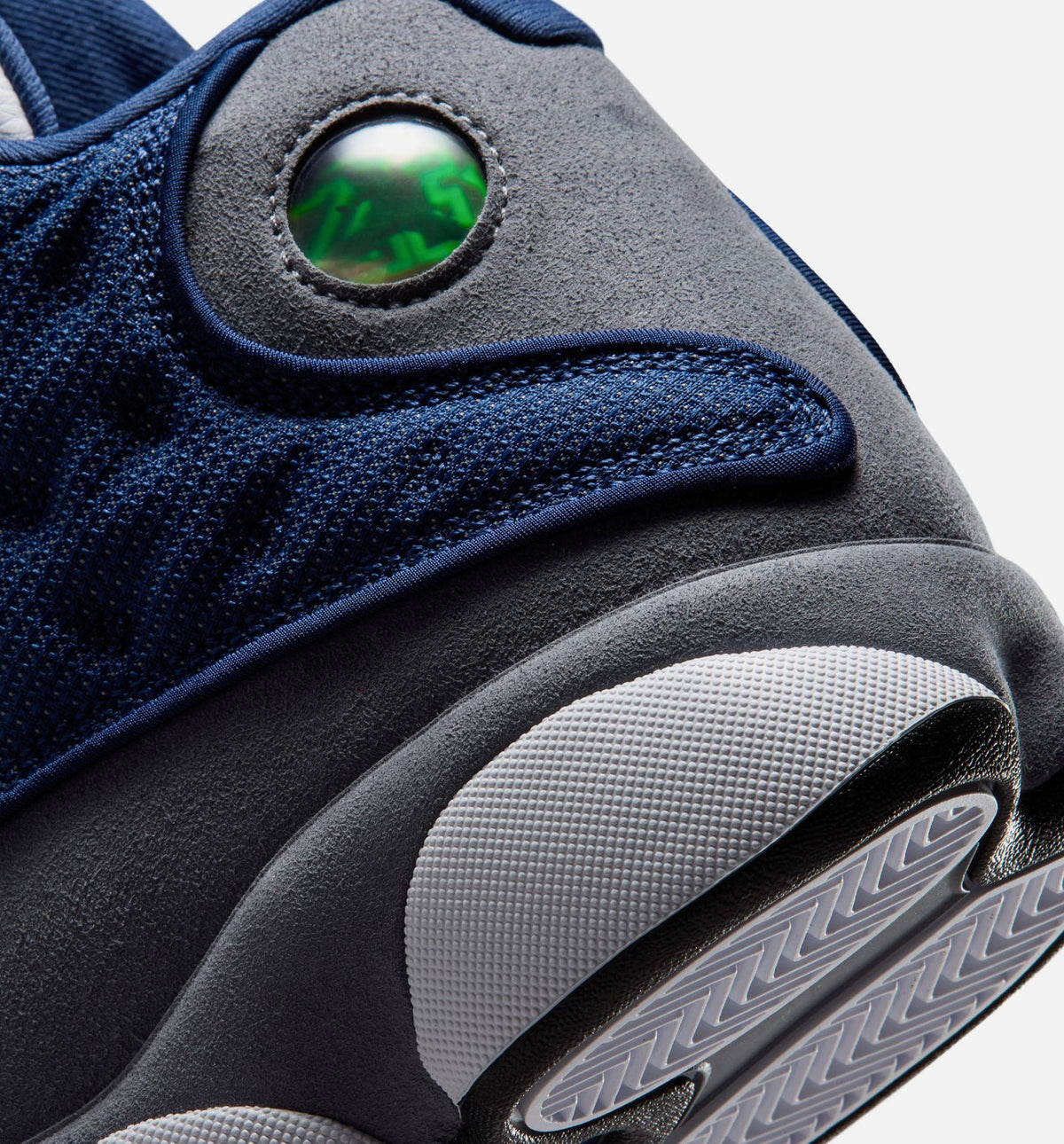 Air Jordan 13 Retro Navy and Flint Grey Men's Sneakers - Navy / University Blue / Flint Grey / White