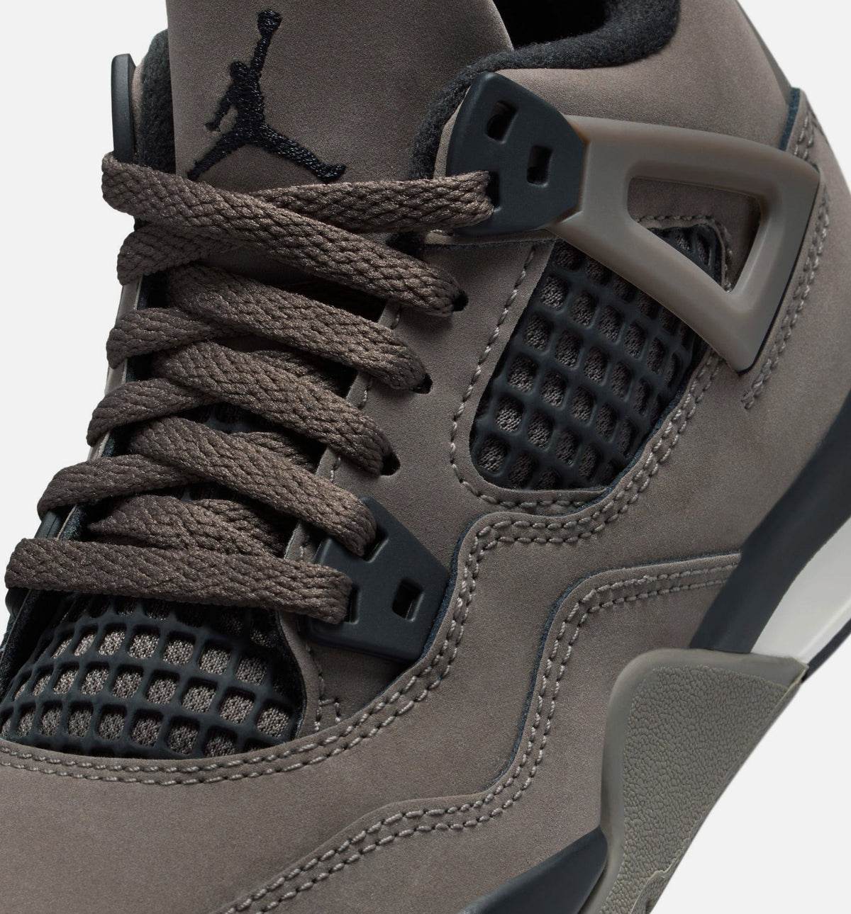 Air Jordan 4 Retro Cave Stone and Black Preschool Sneakers - Cave Stone / Black / Moon Particle