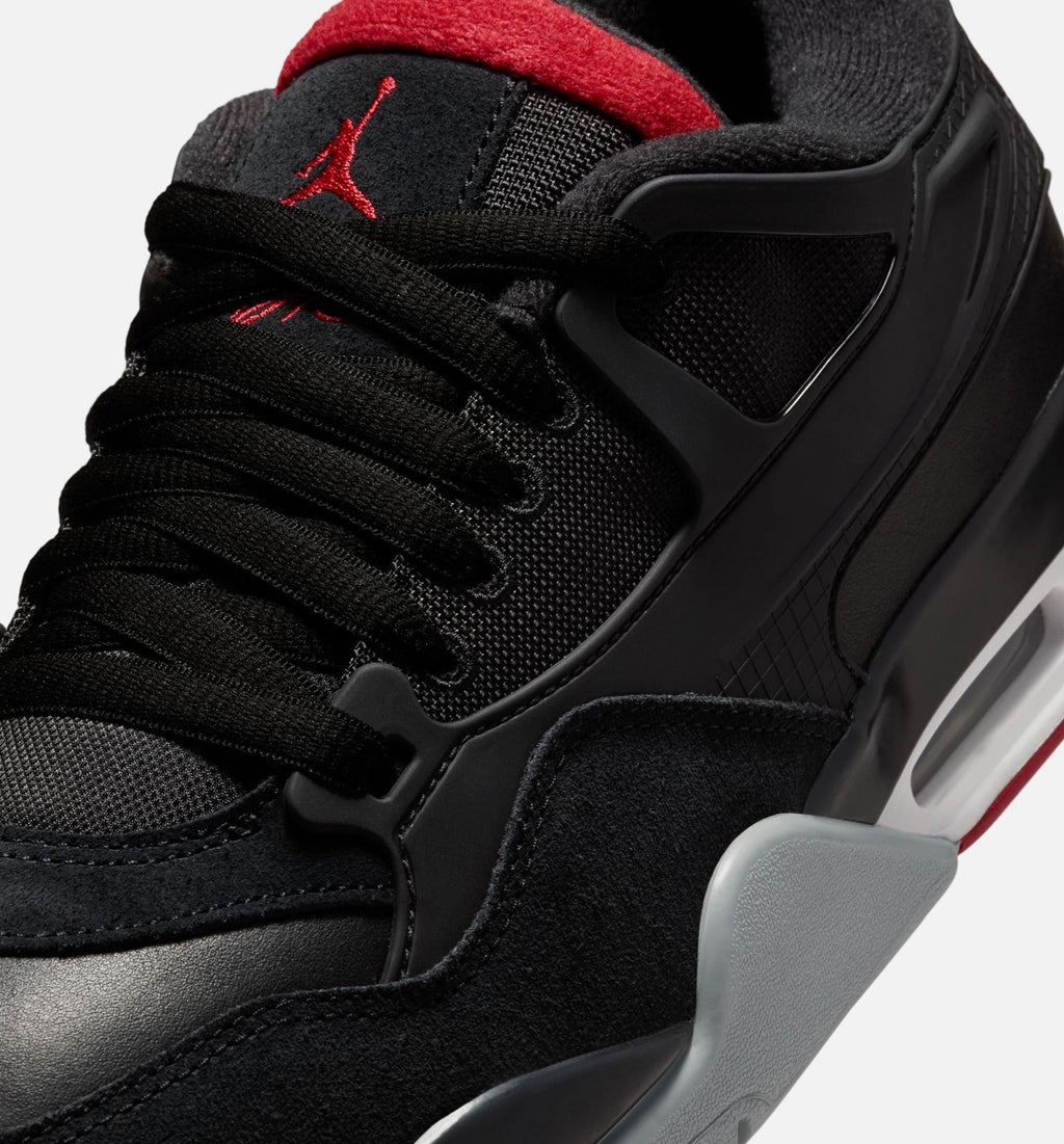 Air Jordan 4 RM Men's Sneakers - Black / Wolf Grey / White / Varsity Red