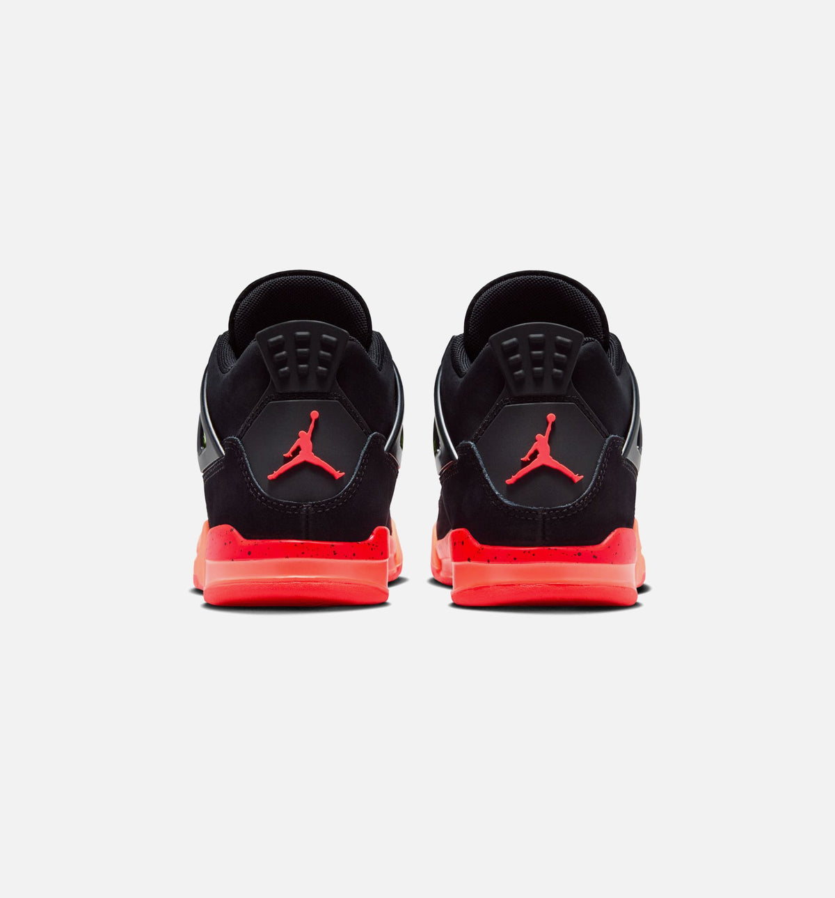 Air Jordan 4 Retro Black Infrared 23 Preschool Sneakers - Black / Infrared 23 / Bright Mango