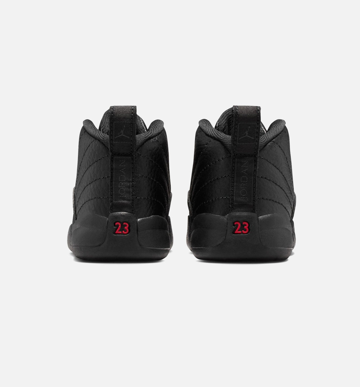 Air Jordan 12 Retro Bloodline Infant & Toddler Sneakers - Black / Varsity Red