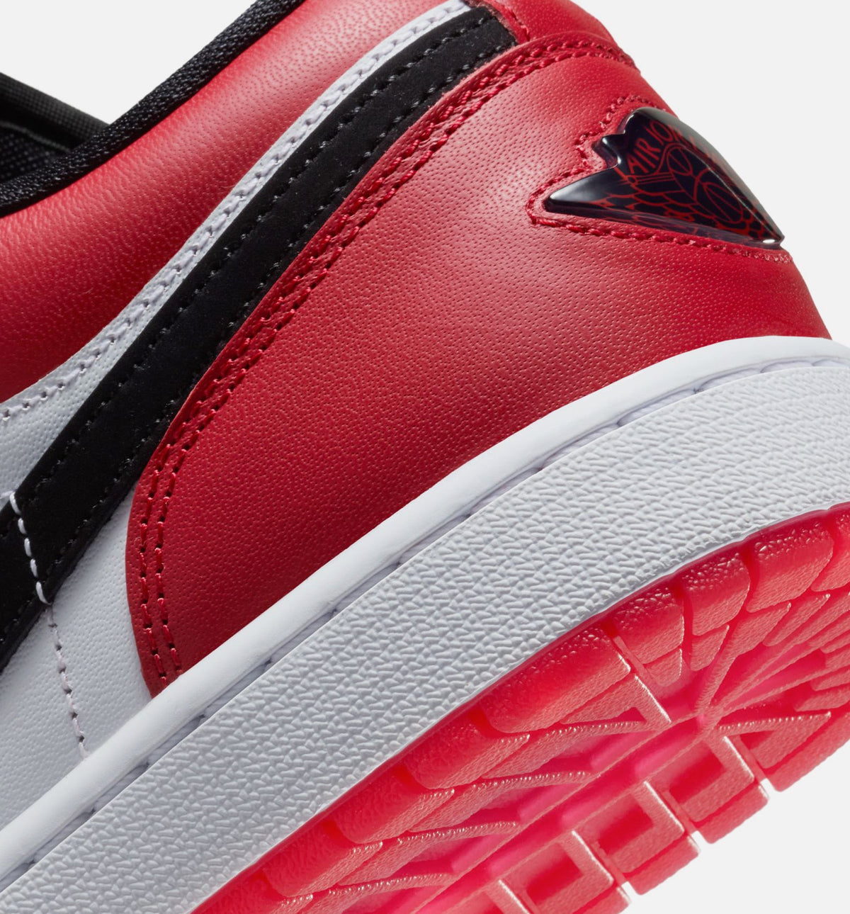 Air Jordan 1 Low SE Men's Sneakers - White / Varsity Red / Black