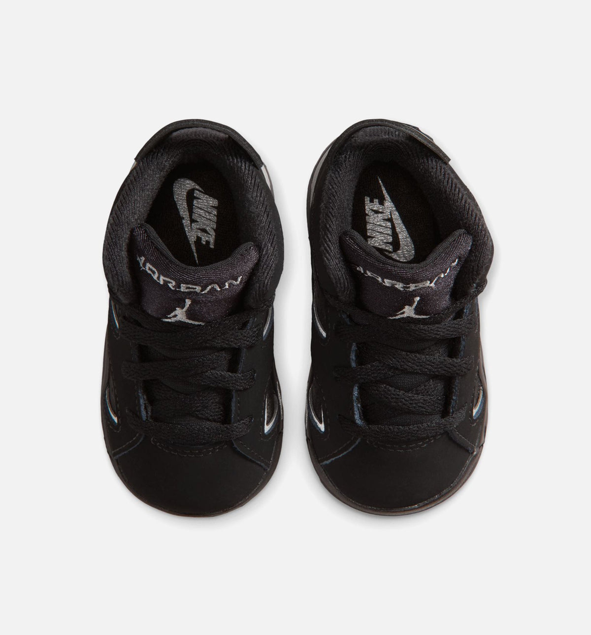 Air Jordan 6 Cap & Gown Infant & Toddler Sneakers - Black / Reflective Silver