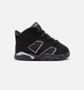 Air Jordan 6 Cap & Gown Infant & Toddler Sneakers - Black / Reflective Silver