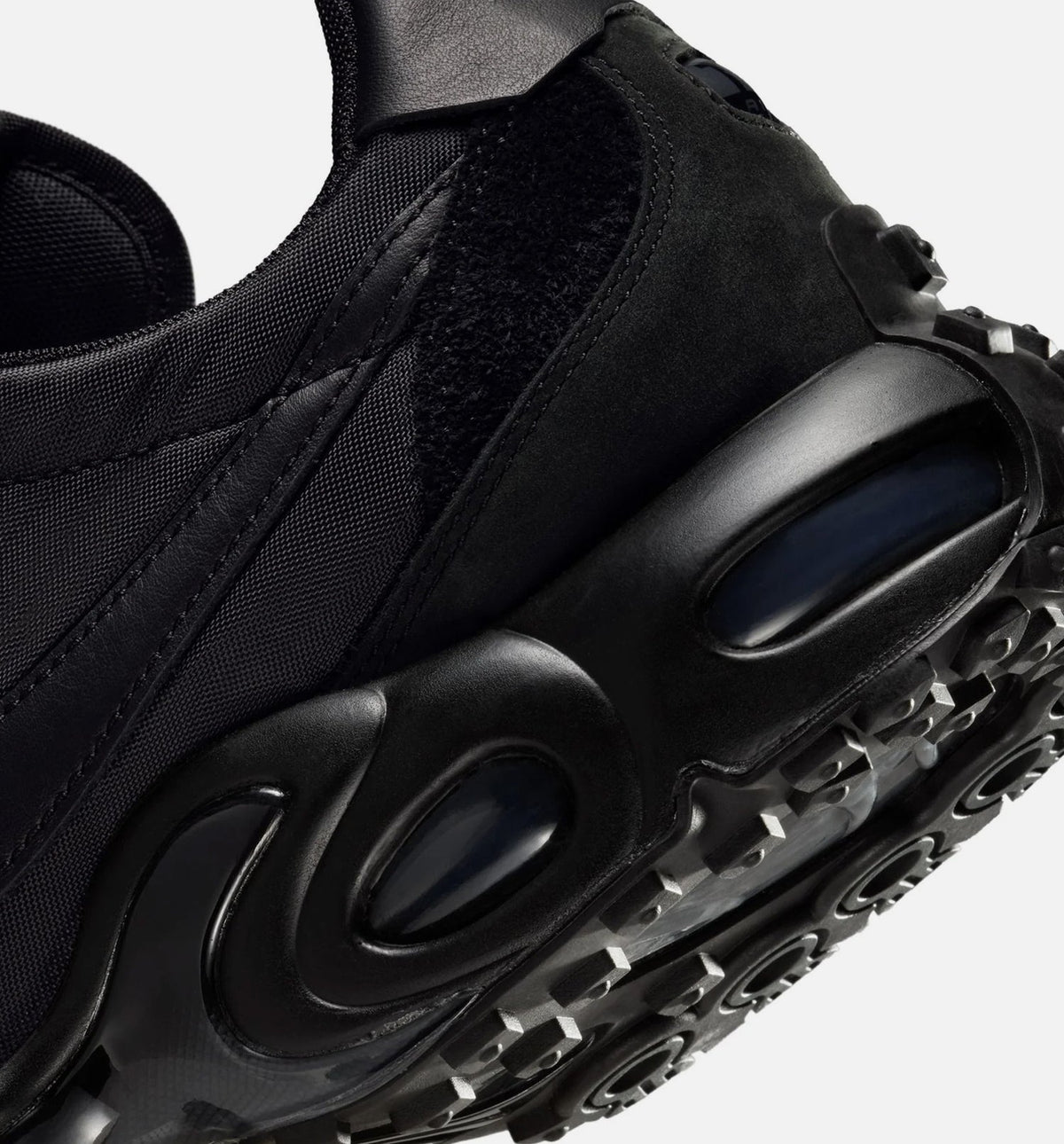 Air Max Waffle Black and Anthracite Men's Sneakers - Black / Anthracite