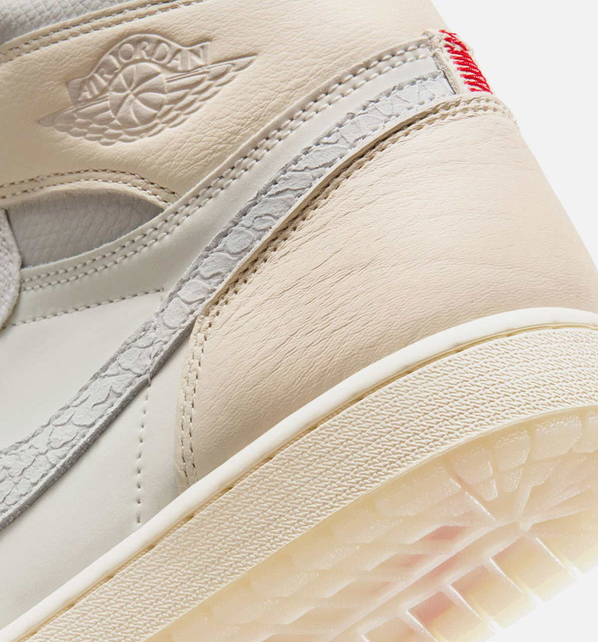 Air Jordan 1 Retro High OG Men's Sneakers - Sail / University Red / Pale Ivory / Coconut Milk / Phantom