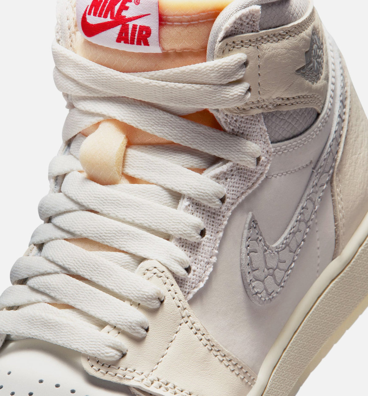 Air Jordan 1 Retro High OG Grade School Sneakers - Sail / University Red / Pale Ivory / Coconut Milk / Phantom