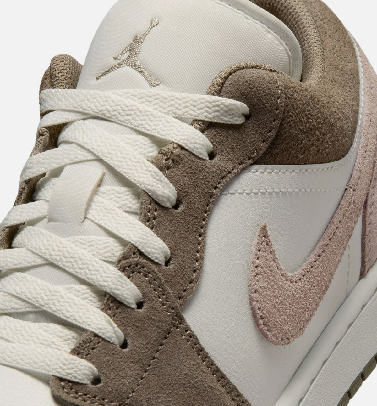 Air Jordan 1 Low Men's Sneakers - Olive Grey / Enigma Stone / Summit White
