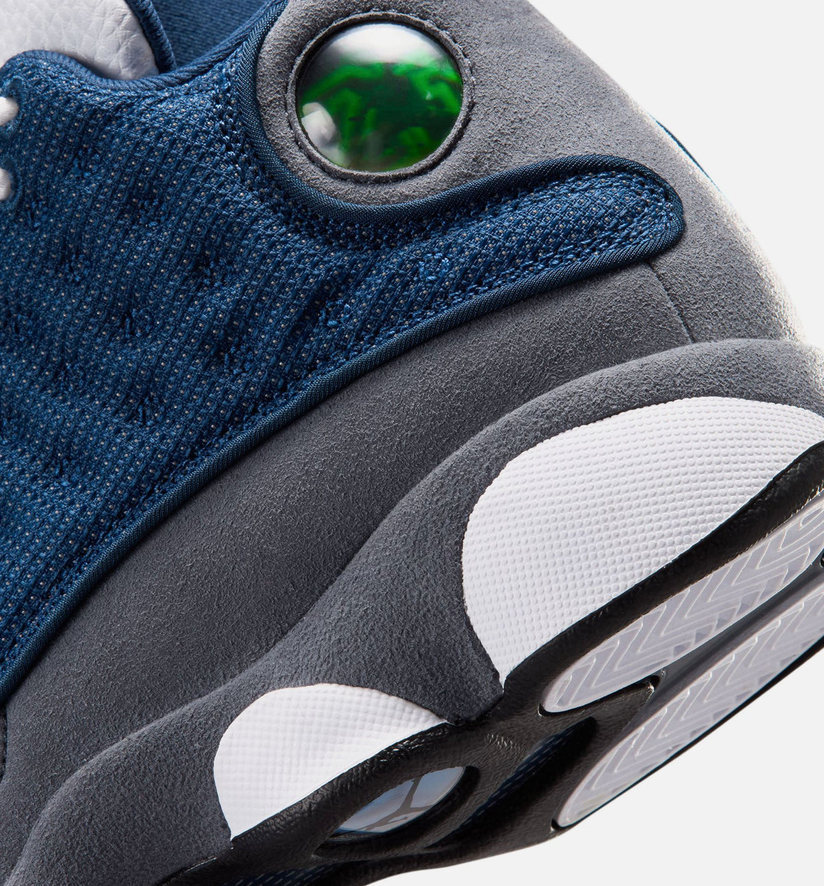 Air Jordan 13 Retro Navy and Flint Grey Grade School Sneakers - Navy / University Blue / Flint Grey / White