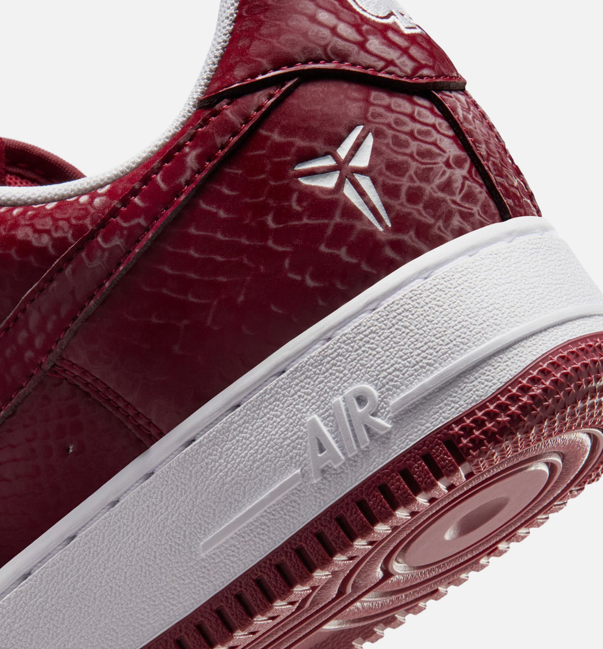 Kobe Air Force 1 Low Merion Men's Sneakers - Team Red / White