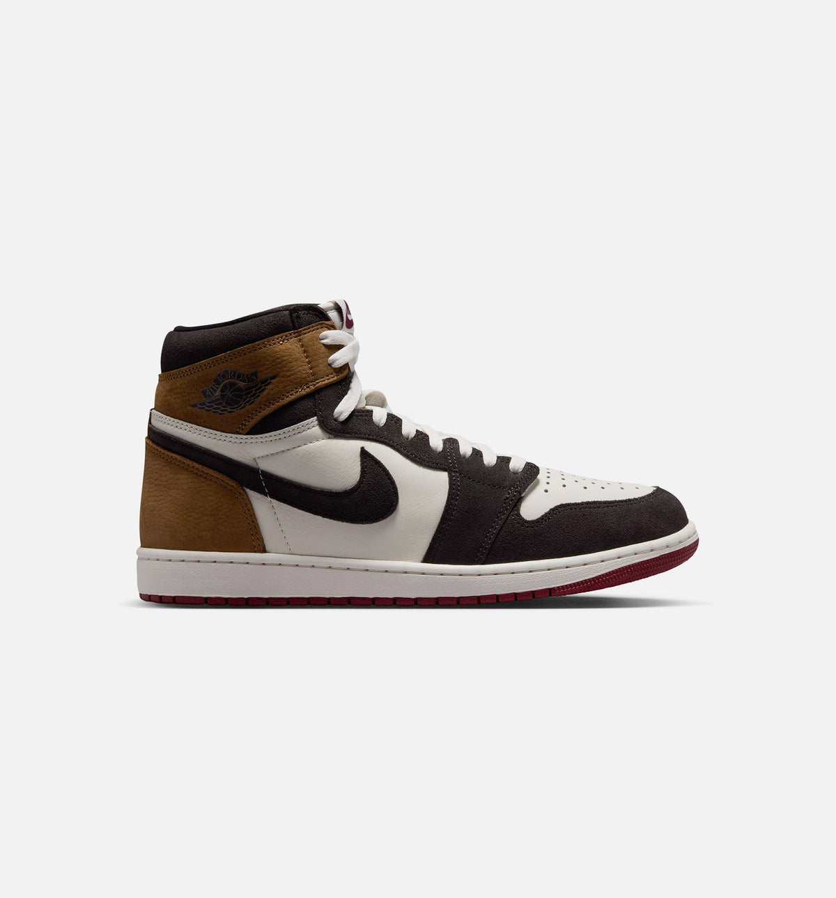 Air Jordan 1 Retro High OG Love Letter Men's Sneakers - Shadow Brown / Team Red / Light British Tan