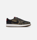 Air Jordan 1 Retro Low OG Laser Grade School Sneakers - Black / Varsity Red / Summit White