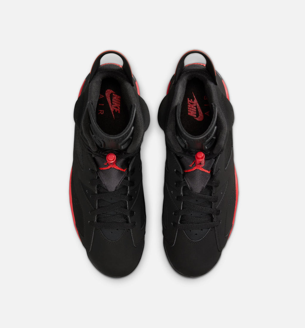 Air Jordan 6 Retro Infrared Salesman Men's Sneakers - Black / Light Crimson