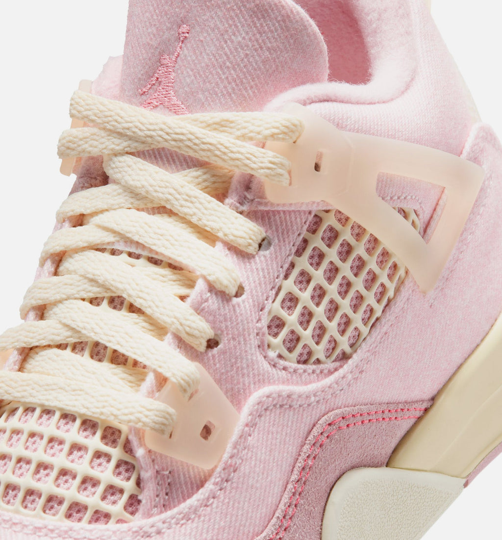 Air Jordan 4 Retro Pink Pearl and Iced Carmine Preschool Sneakers - Pearl Pink / Iced Carmine / Coconut Milk