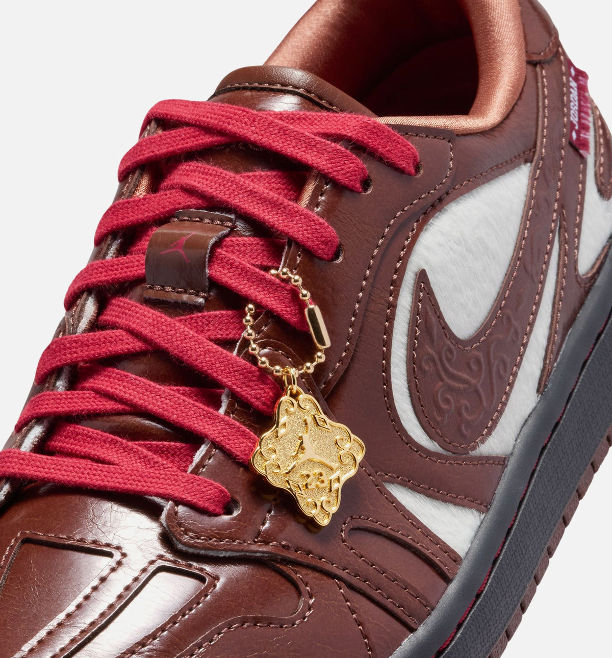 Air Jordan 1 Low Women's Sneakers - Lunar New Year / Light Chocolate / Black