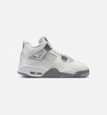 Air Jordan 4 Retro Blue Chill Grade School Sneakers - Photon Dust / Blue Chill / Flat Pewter / White / Blue Tint