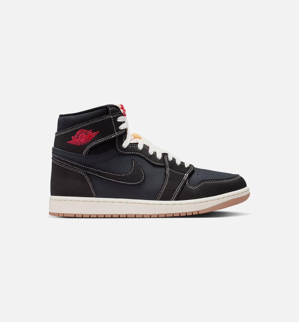 Air Jordan 1 Retro High OG Flight Club Men's Sneakers - Black / University Red / Sail / Gum Medium Brown
