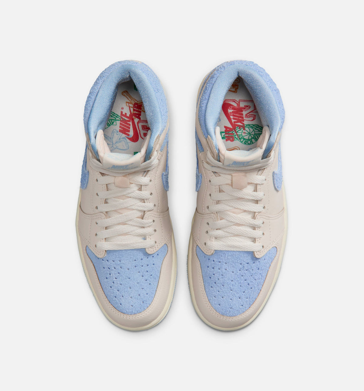 Air Jordan 1 Retro High OG Women's Sneakers - Pale Ivory / Psychic Blue / Coconut Milk