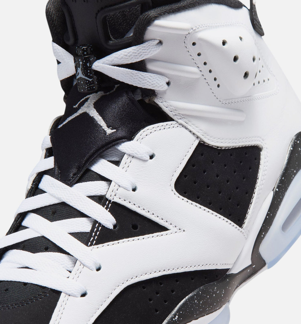 Air Jordan 6 Retro Black and White Men's Sneakers - Black / White