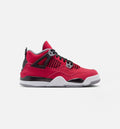 Air Jordan 4 Retro Toro Bravo Preschool Sneakers - Fire Red / White / Black / Cement Grey