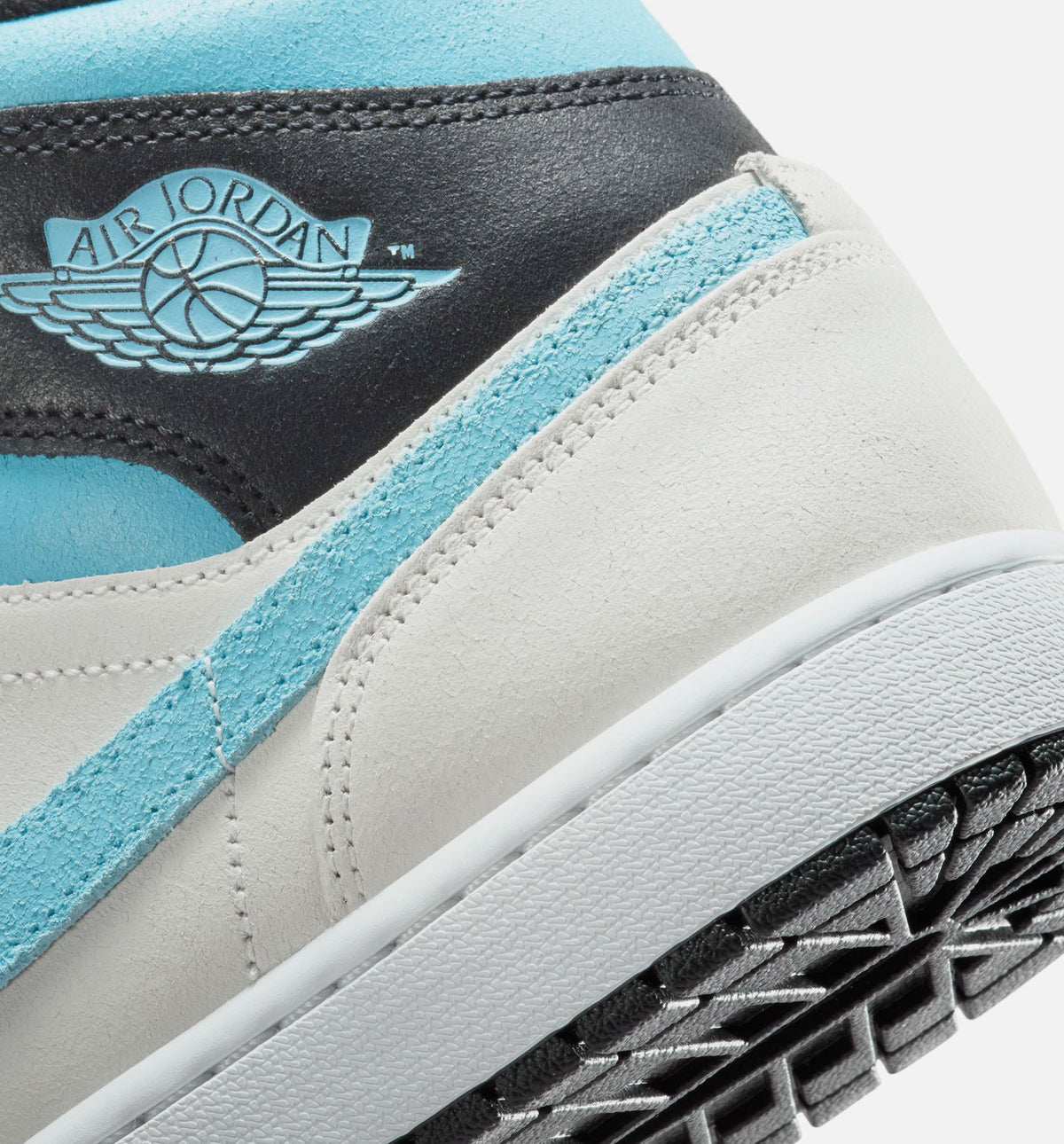 Air Jordan 1 Mid SE Men's Sneakers - Summit White / Blue Chill / Black