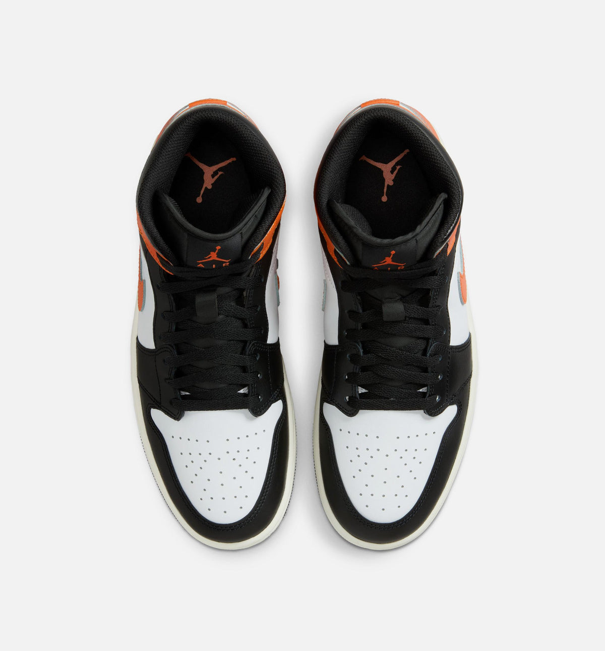 Air Jordan 1 Mid Men's Sneakers - Starfish / White / Sail / Black