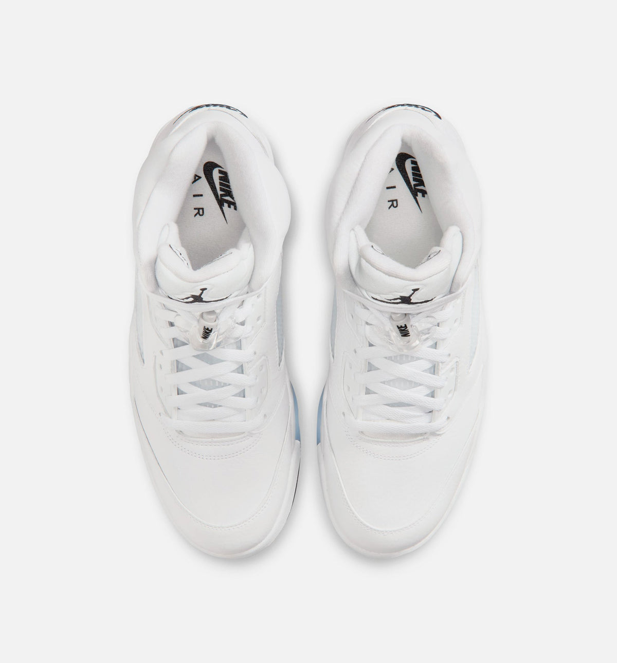 Air Jordan 5 Retro OG White Metallic Men's Sneakers - White / Metallic Silver / Black