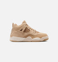 Air Jordan 4 Retro Cozy Girl Preschool Sneakers - Hemp / Light Orewood Brown