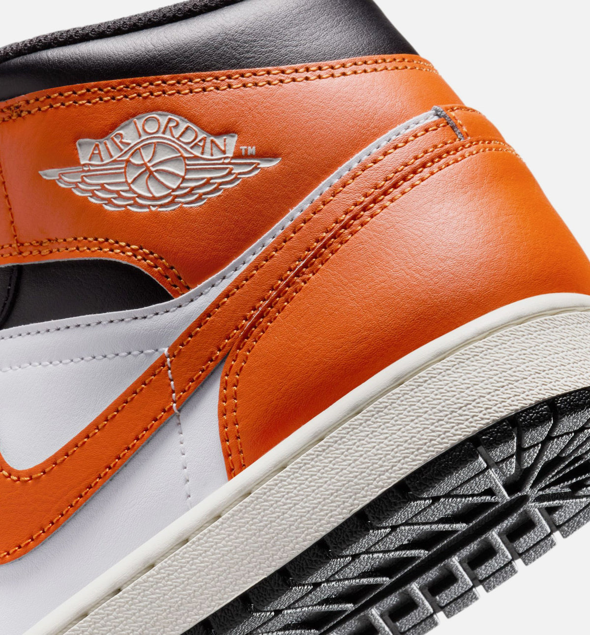 Air Jordan 1 Mid Men's Sneakers - Starfish / White / Sail / Black