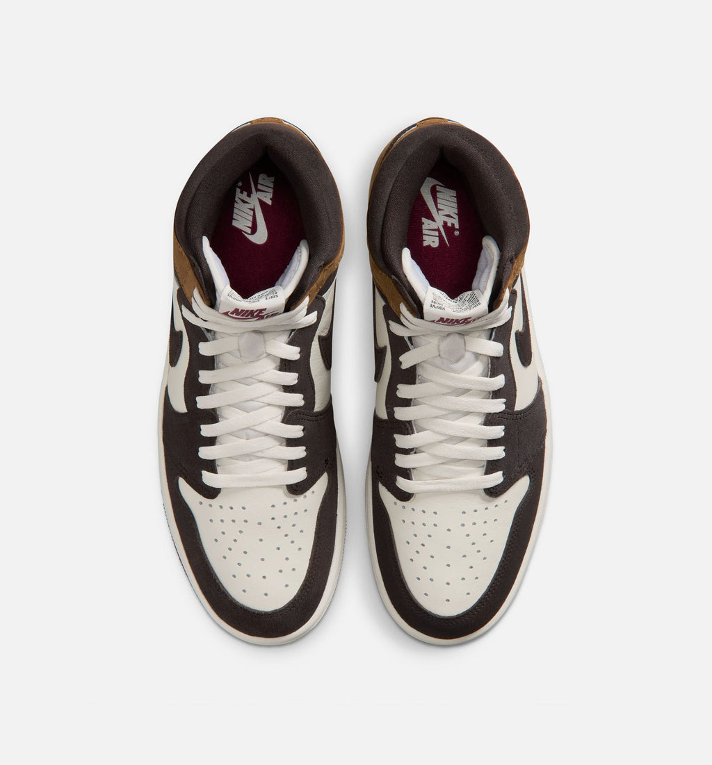 Air Jordan 1 Retro High OG Love Letter Men's Sneakers - Shadow Brown / Team Red / Light British Tan