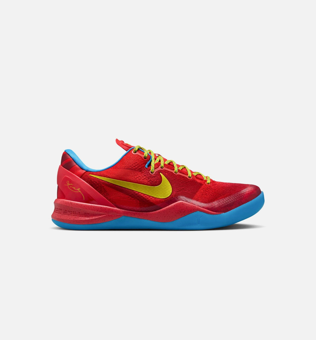 Kobe VIII Protro Year Of The Horse Men's Sneakers - Light Crimson / Vivid Blue / Bright Citron