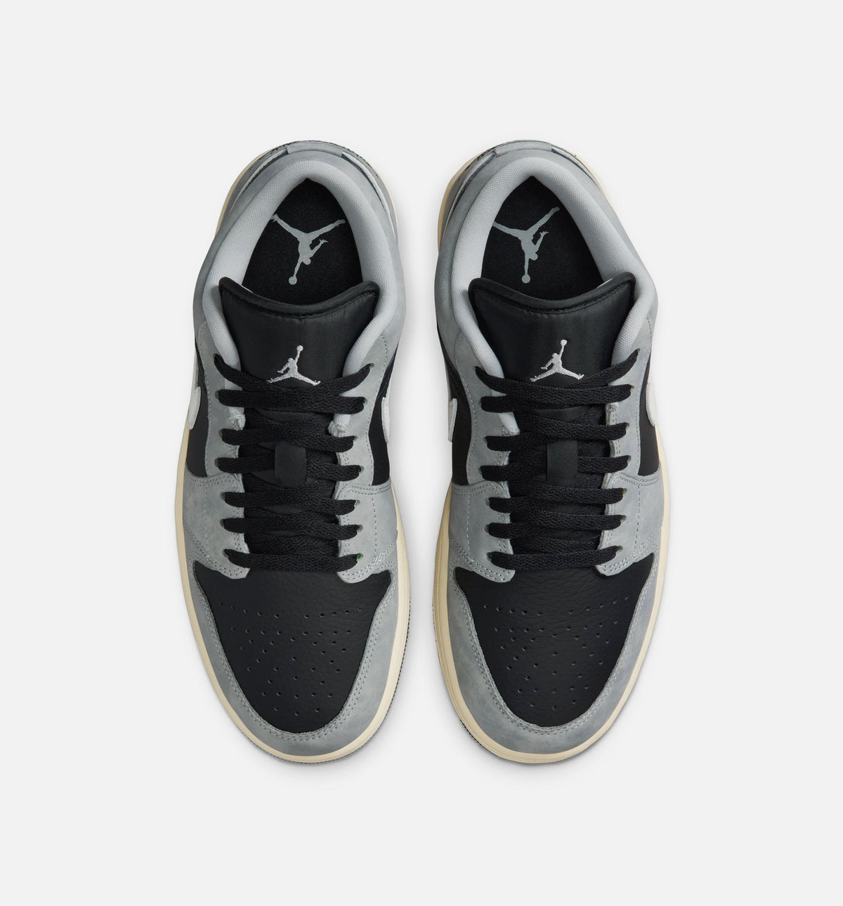 Air Jordan 1 Low SE Men's Sneakers - Light Smoke Grey / White / Off Noir