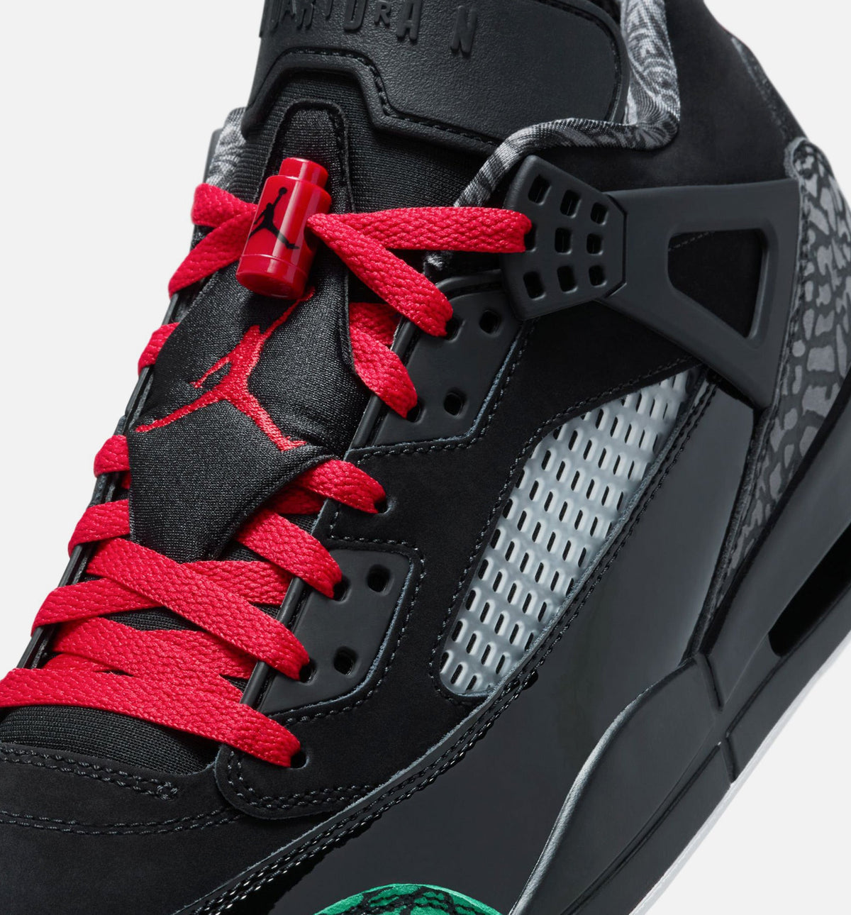 Spizike Low Black Classic Green Men's Sneakers - Black / Classic Green / White / Varsity Red