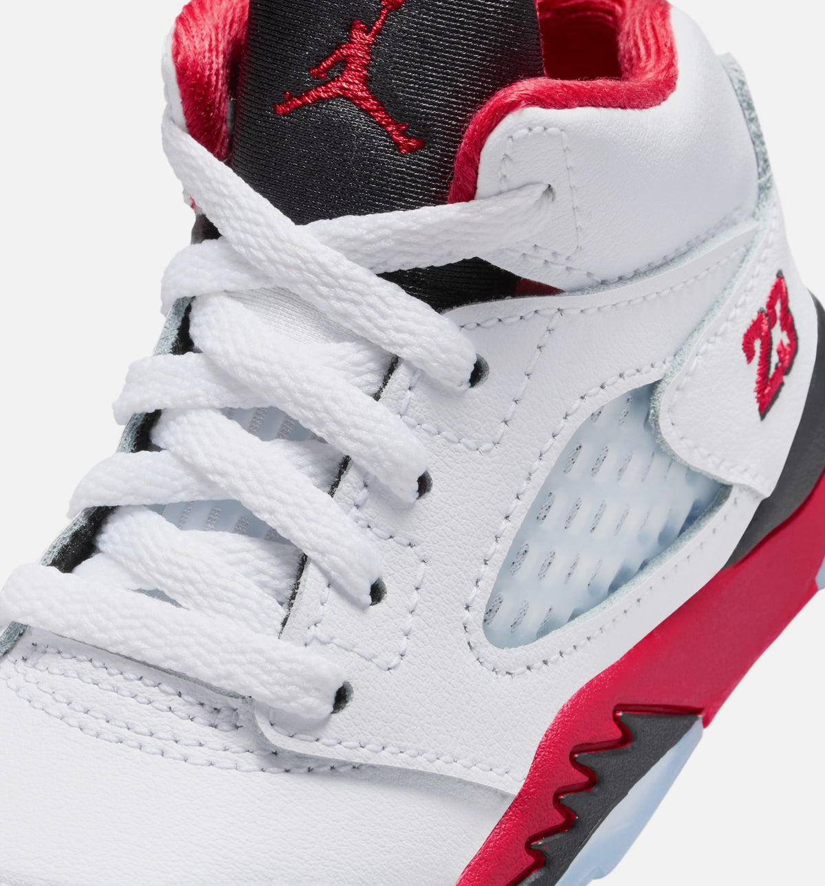 Air Jordan 5 Retro Fire Red Infant & Toddler Sneakers - Fire Red / White
