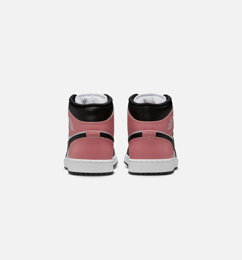 Air Jordan 1 Mid Men's Sneakers - White / Rust Pink / Black