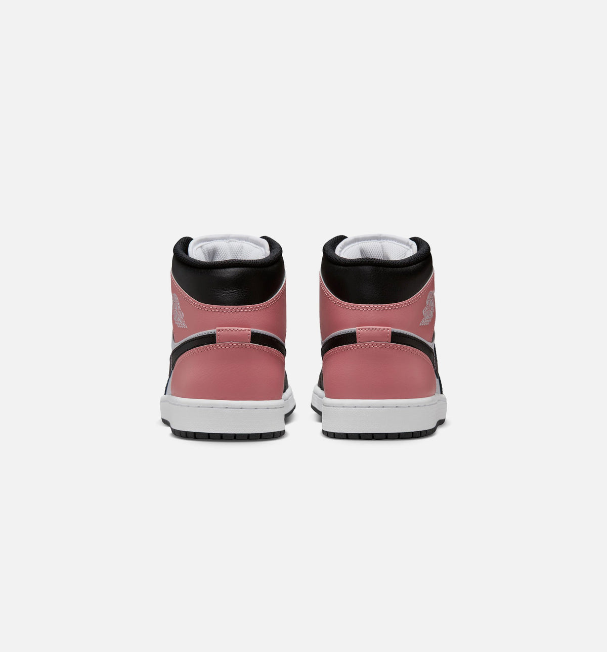 Air Jordan 1 Mid Men's Sneakers - White / Rust Pink / Black