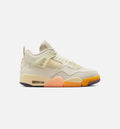 Air Jordan 4 Retro Birds of Paradise Women's Sneakers - Coconut Milk / Metallic Gold / Muslin / Bright Mango / Sundial / Black