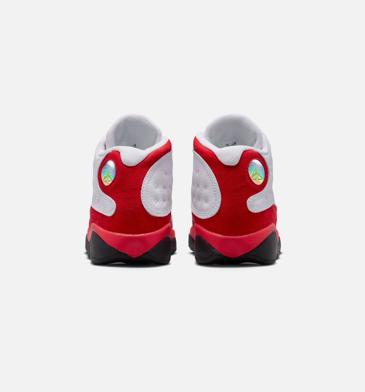 Air Jordan 13 Retro White and University Red Preschool Sneakers - White / Black / True Red