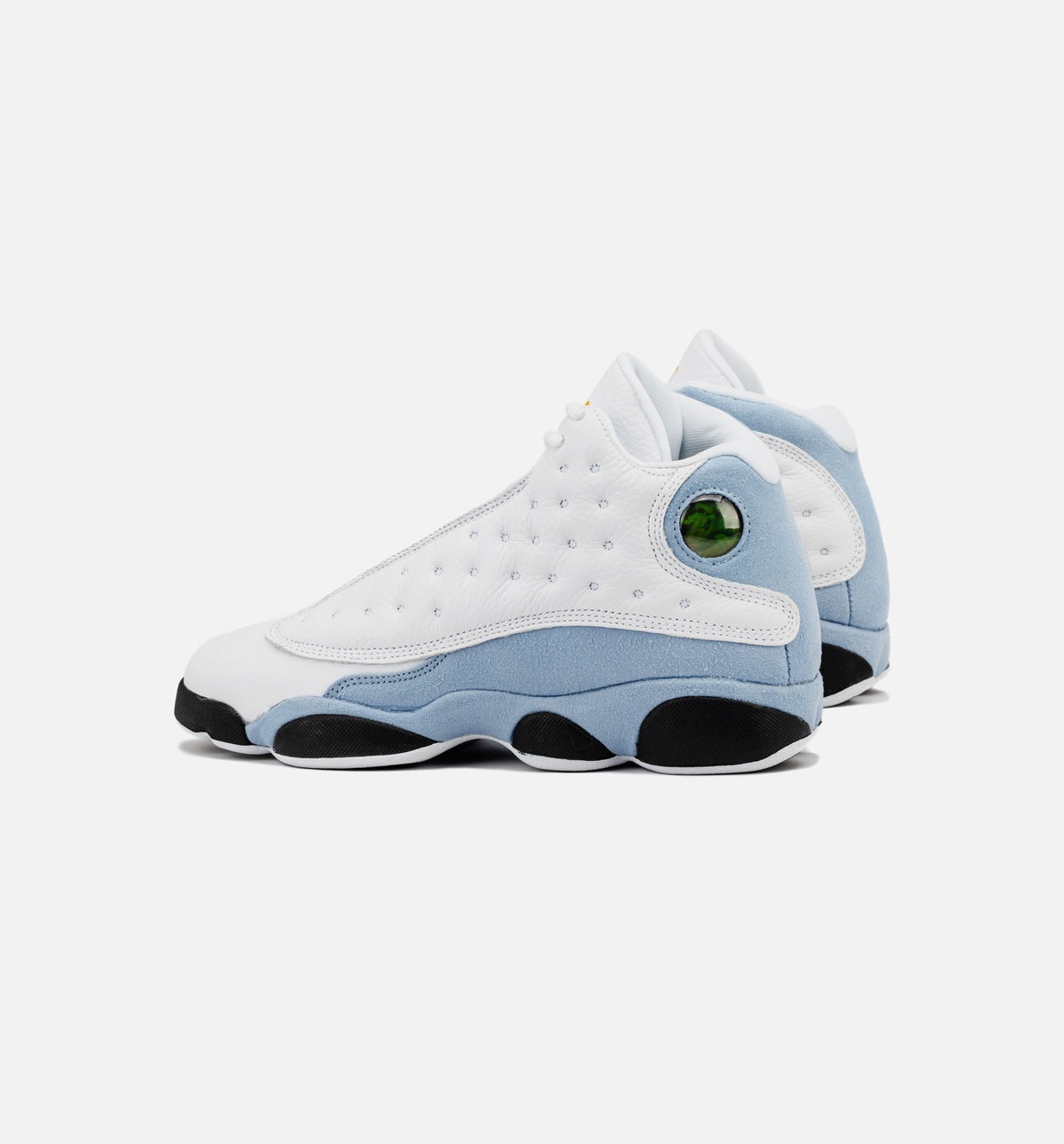 Air Jordan 13 Retro Blue Grey Grade School Sneakers - White / Blue Grey / Black / Yellow Ochre
