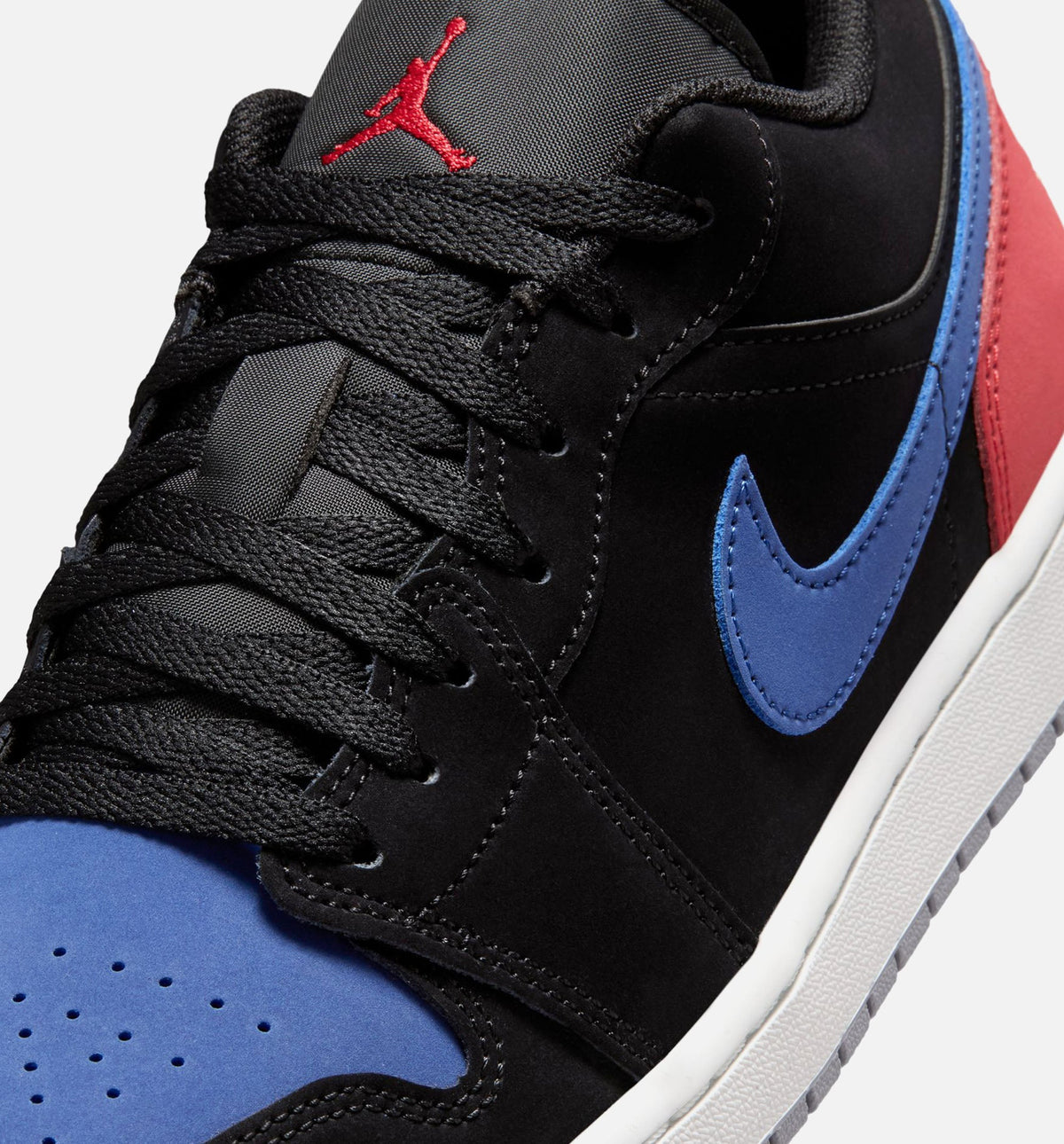 Air Jordan 1 Low Men's Sneakers - Black / Summit White / True Blue / Varsity Red