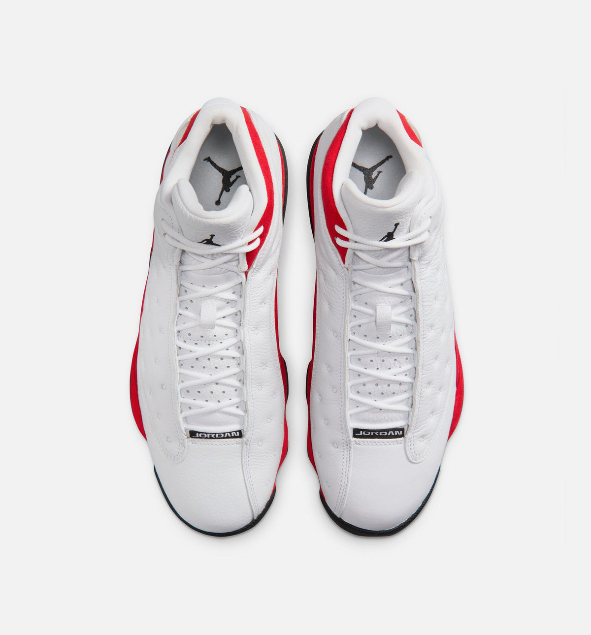 Air Jordan 13 Retro White and University Red Men's Sneakers - White / Black / True Red