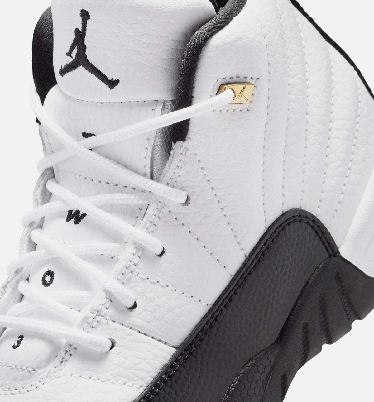Air Jordan 12 Retro Taxi Preschool Sneakers - White / Black / Taxi