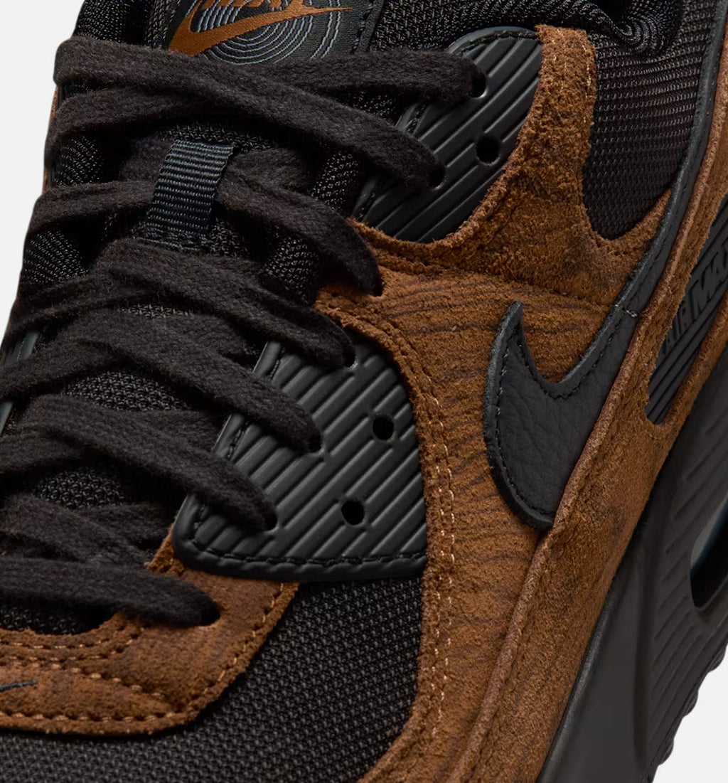 Air Max 90 Premium Men's Sneakers - Light British Tan / Velvet Brown / Black